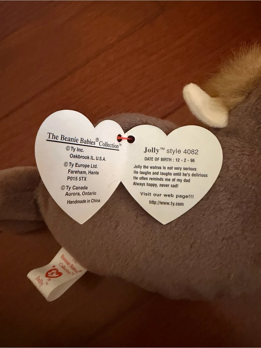 “Jolly” Beanie Baby